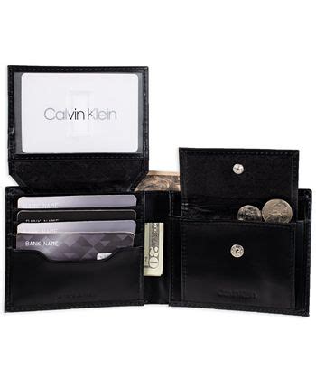 Calvin Klein Men's RFID Passcase Wallet & Key Fob Set 